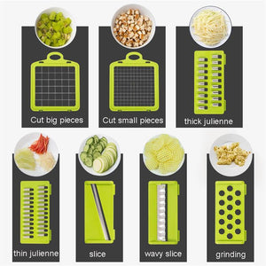 Mandoline Vegetable Fruit Slicer Grater Cutter Peeler Multifunctional Potato Peeler Carrot Grater Drain Basket Kitchen Tool