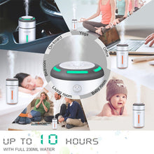 Load image into Gallery viewer, Mini Car Air Purifier Humidifier for Car Home Desktop Pm2.5 7Colors Lamp Aromatherapy USB Charging Auto Mist Air Freshener
