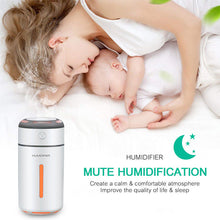Load image into Gallery viewer, Mini Car Air Purifier Humidifier for Car Home Desktop Pm2.5 7Colors Lamp Aromatherapy USB Charging Auto Mist Air Freshener
