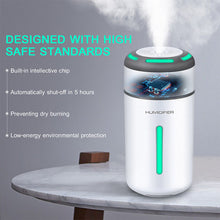 Load image into Gallery viewer, Mini Car Air Purifier Humidifier for Car Home Desktop Pm2.5 7Colors Lamp Aromatherapy USB Charging Auto Mist Air Freshener
