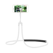 Load image into Gallery viewer, Mobile Phone Holder. Lazy Hanging Necklace style.  Bracket Bed 360 Degree Phones Holder Stand For iPhones and androids
