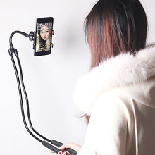 Load image into Gallery viewer, Mobile Phone Holder. Lazy Hanging Necklace style.  Bracket Bed 360 Degree Phones Holder Stand For iPhones and androids
