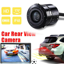 Load image into Gallery viewer, PREVENT CRASHES with theNEW High-definition Car Rear View Camera, 4 LED with Night Vision and Reversing Auto Parking Monitor CCD Waterproof 170 Degree HD Video
