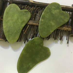 Natural Jade Scraping Board, Facial Massager and Pressure Therapy Scrape.r Health Care Beauty Massage Tool for Face