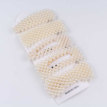 Load image into Gallery viewer, New luxurious 2-5pcs Fashion Snap Button Pearl Hair Clip Women Sweet geometry Simulated pearl Épingle à cheveux Party Jeweley Gift
