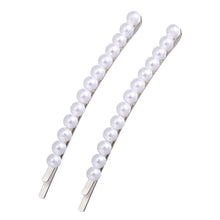 Load image into Gallery viewer, New luxurious 2-5pcs Fashion Snap Button Pearl Hair Clip Women Sweet geometry Simulated pearl Épingle à cheveux Party Jeweley Gift
