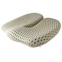 Load image into Gallery viewer, Non-Slip Memory Foam Seat and Cushion For SCIATICA AND COCCYX PREVENTION. Orthopedic support.  Car, Office Chair, Wheelchair support Tailbone.
