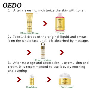 Pores shrinking serum Gold Hyaluronic Acid liquid Moisturizing Face Serum Whitening Plant Skin Care Anti Aging Anti Wrinkle Cream