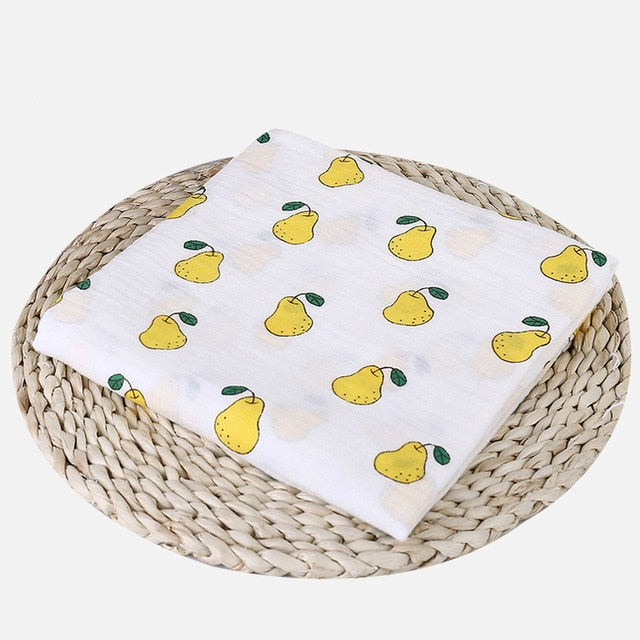 100% Organic Cotton Swaddle Blanket , Flamingo Print. Muslin Baby Blankets,  Infant Swaddle Towel For Newborns Baby Wrap Kids Bed Sheet