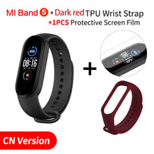 Load image into Gallery viewer, Original Xiaomi Mi Band 5 Smart Bracelet 1.1" AMOLED Colorful Screen Heart Rate Fitness Tracker Bluetooth 5.0 Waterproof Miband5
