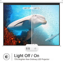 Load image into Gallery viewer, POWERFUL  Mini Projector 2600 Lumens 800*600dpi Support 720P LED. runs Android Wireless Sync Display For smart Phones
