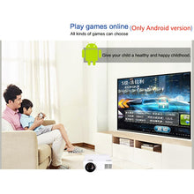 Load image into Gallery viewer, POWERFUL  Mini Projector 2600 Lumens 800*600dpi Support 720P LED. runs Android Wireless Sync Display For smart Phones

