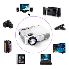Load image into Gallery viewer, POWERFUL  Mini Projector 2600 Lumens 800*600dpi Support 720P LED. runs Android Wireless Sync Display For smart Phones
