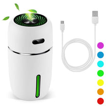 Load image into Gallery viewer, Portable LED Car Air Humidifier and Essential Oil Diffuser. Mini USB Air Humidifier Purifier Car ultrasonic Aromatherapy Diffuser USB
