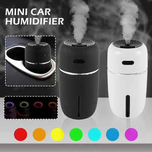 Portable LED Car Air Humidifier and Essential Oil Diffuser. Mini USB Air Humidifier Purifier Car ultrasonic Aromatherapy Diffuser USB