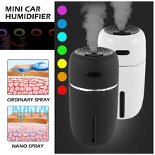 Load image into Gallery viewer, Portable LED Car Air Humidifier and Essential Oil Diffuser. Mini USB Air Humidifier Purifier Car ultrasonic Aromatherapy Diffuser USB
