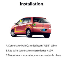 Load image into Gallery viewer, Rear View Backup Camera 2.5mm AV-IN for Car DVR Camcorder Black Box Recorder Dash Cam Dual Recording Aux Stereo 5 pin Video
