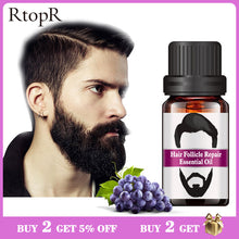 Load image into Gallery viewer, Hair Follicle and Repair Oil for Men. Styling Oil Hair for Growth Of Beard Hair.   Care Moisturizing Smoothing 10ml
