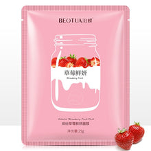 Load image into Gallery viewer, Six Fruit and Plant Facial Mask with Moisturizing Oil-control . Blueberry Cucumber Pomegranate Fruit Aloe Sheet Mask Face Mask
