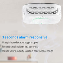 Load image into Gallery viewer, Wireless Smoke Sensor Detector 433mhz Fire Alarm System Security that works with Sonoff Bridge Wifi Google/Smart Home Alexa
