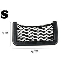 Load image into Gallery viewer, Universal Car Seat Side Back Storage Net Bag Phone Holder Pocket Organizer Black
