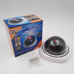 360 degrees Smart Indoor/Outdoor  Surveillance Camera Home Dome Fake CCTV Security Camera with Flashing Red LED Lights