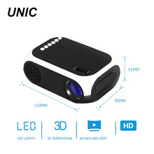 Load image into Gallery viewer, portable LCD home and outdoor  LED projector for smartphone
