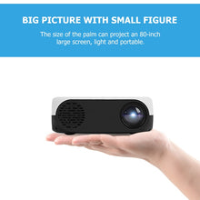 Load image into Gallery viewer, portable LCD home and outdoor  LED projector for smartphone

