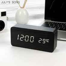 Load image into Gallery viewer, cute mirror digital alarm clock
