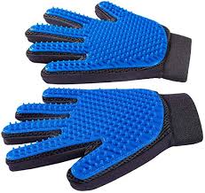 Pet deshedding gloves